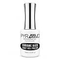 Pyramid Professional Gel Soak Off UV/LED Gel Top Base Coat Nail Polish Manicure Lacquer Matte Velvet Chrome Rubber Base (Chrome Base 0.5oz) Beauty & Personal Care PYRMID