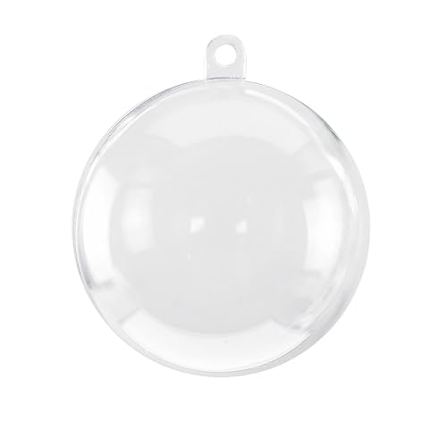 Super Z Outlet Clear Plastic Acrylic Bath Bomb Mold Shells Molding Balls Kit (60mm, 12 Pack)