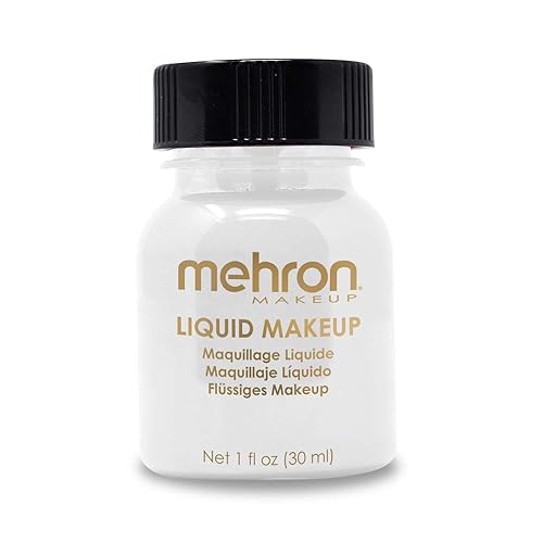 Mehron Makeup Liquid Makeup | Face Paint and Body Paint Perfect for Halloween, Cosplay I Air Brush Compatible (1 oz)