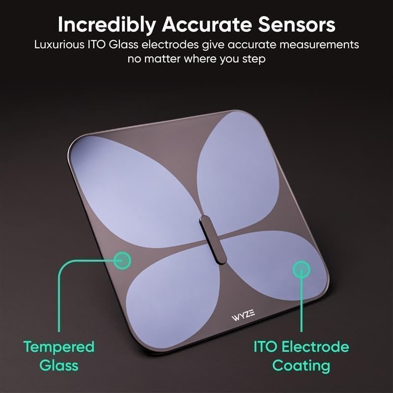 Wyze Smart Scale X Butterfly - Bathroom Scale for Body Weight, BMI, Body Fat, Muscle Mass, Accurate Bluetooth Digital Scale for Body Compositionโฆ