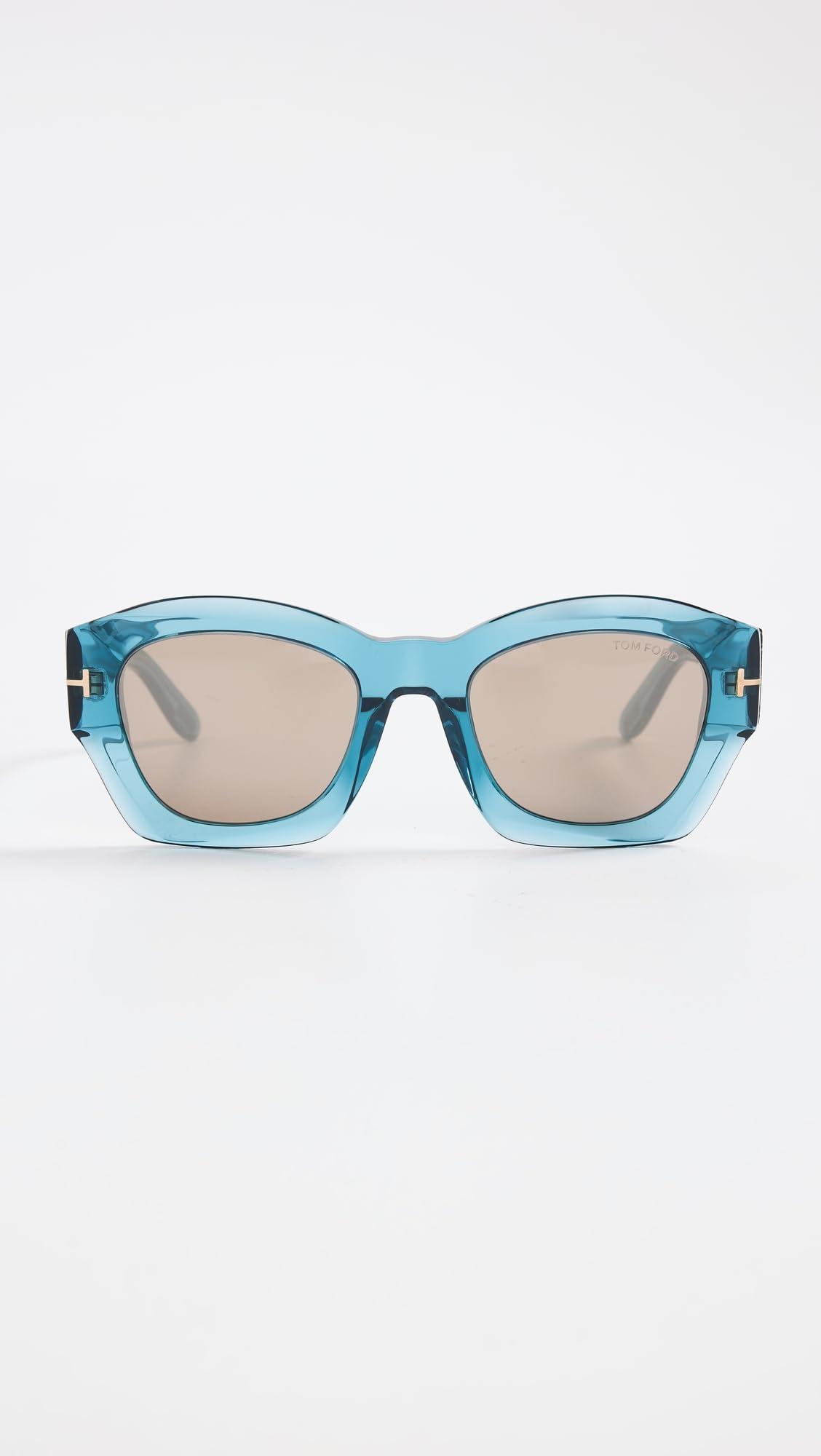 Tom Ford Women's Guilliana Sunglasses, Shiny Blue/Roviex Mirror, One Size