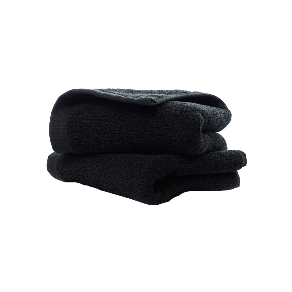 JININQ Premium Black Hand Towels 100% Cotton 700 GSM 14 x 29 inches (2-Pack)