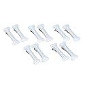 BinaryABC White Dog Bone Hair Clips Hairpins Barrette,Halloween Cosplay Party Accessories,10Pcs