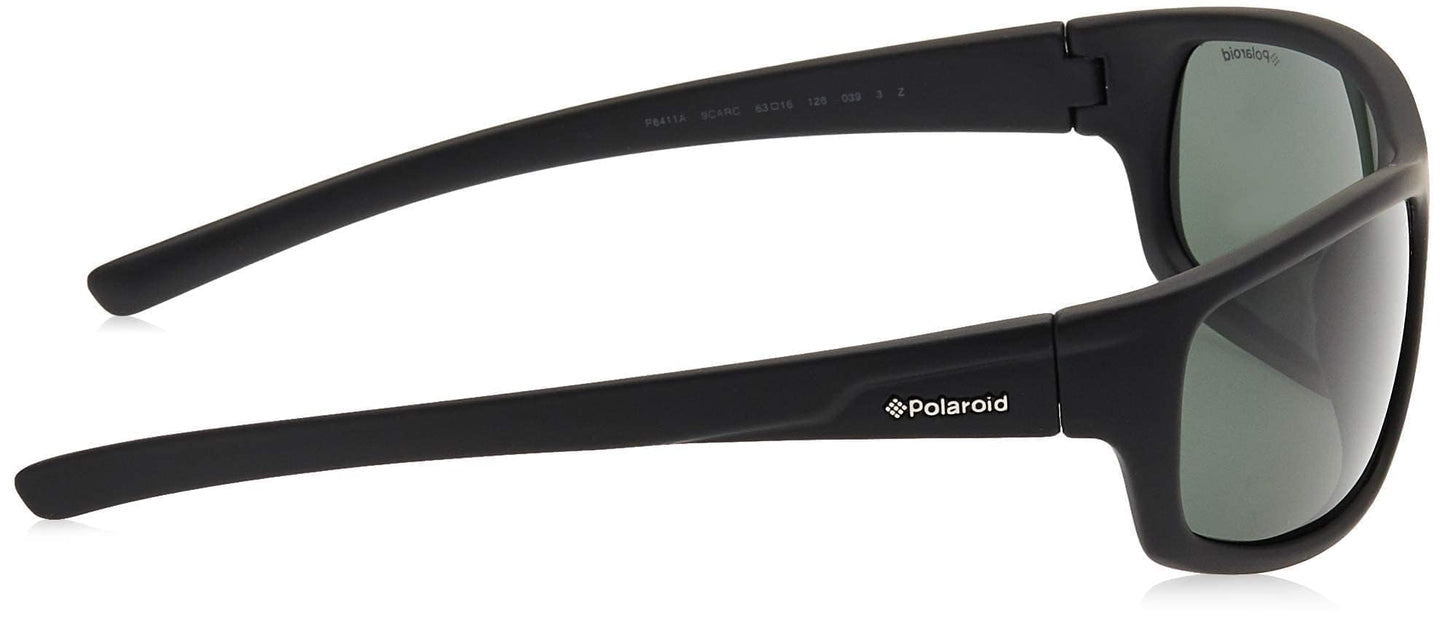 Polaroid P8411 Black/Green Polarized 63/16/128 men Sunglasses