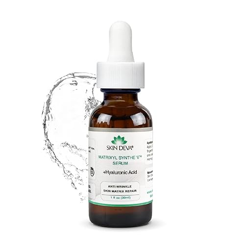 SKIN DEVA Matrixyl Synthe 6 Hyaluronic Acid Serum Anti Aging Serum Facial Serum Shrinks Pores and Keeps Skin Hydrated