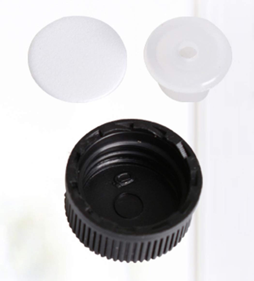 ZbFwmx 12 Pack Set Brown Screw Cap Glass Bottle Small Mini Empty Oil Vial (3ml)