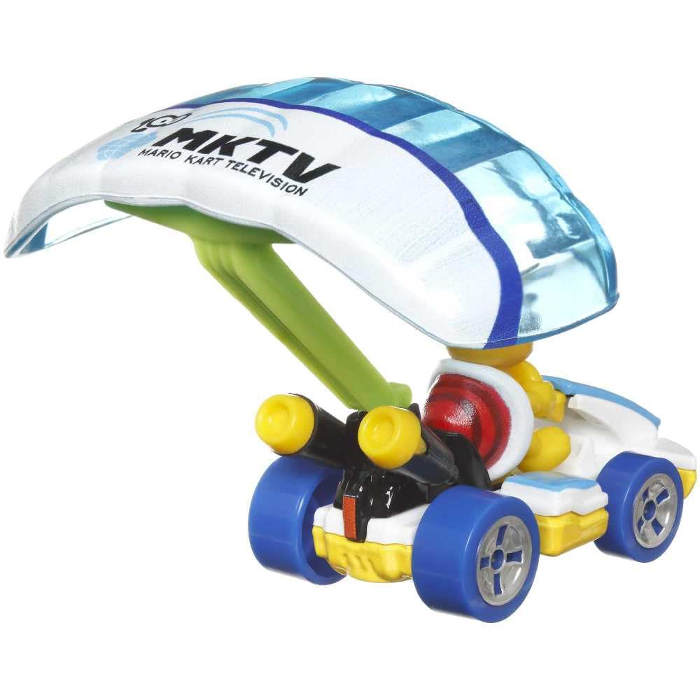 Hot Wheels Mario Kart Lakitu with Standard Kart and Parafoil Glider