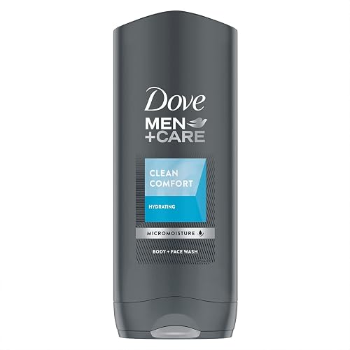 Dove Men+Care Body Wash and Face Wash for Dry Skin Clean Comfort Effectively Washes Away Bacteria While Nourishing Your Skin 13.5 oz