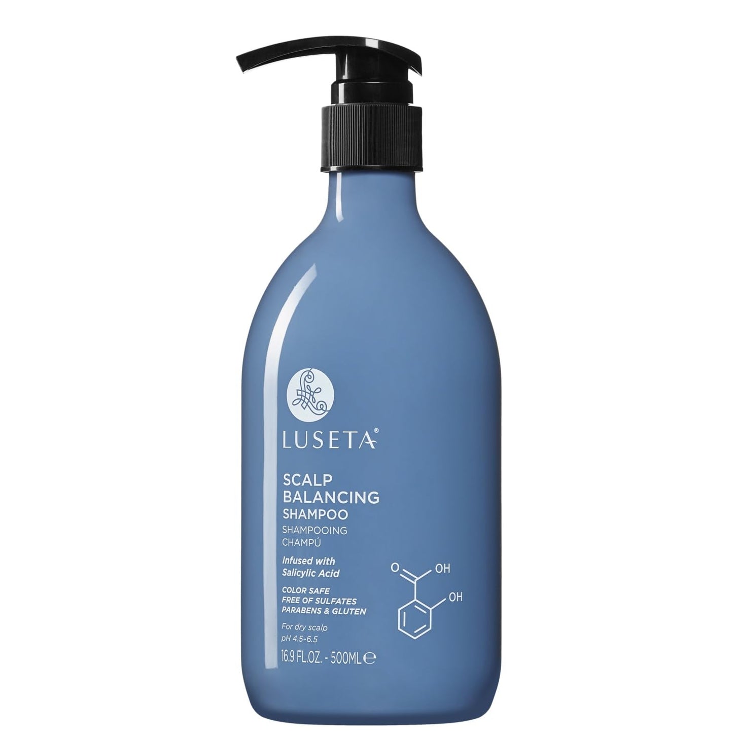 Luseta Scalp-Balancing Shampoo for Women, Reducing Build-up with Salicylic Acid, Anti-Dandruff Shampoo for Men, Clarifying for Refreshing