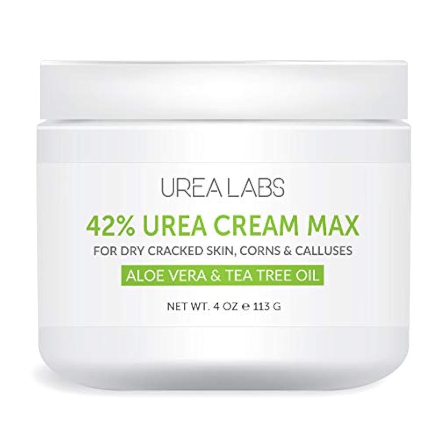 UREA LABS | 42% Urea Cream - Tea Tree Oil & Aloe Vera-Infused Foot & Skin Repair | Deep Hydration & Natural Exfoliation for Cracked Heels, Dry Feet