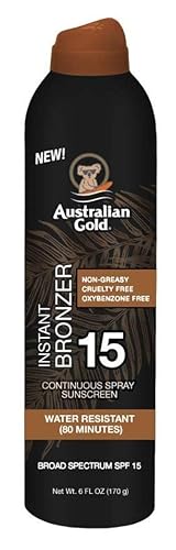 Australian Gold Continuous Spf#15 Spray 6 Ounce With Bronzer (177ml) (2 Pack)