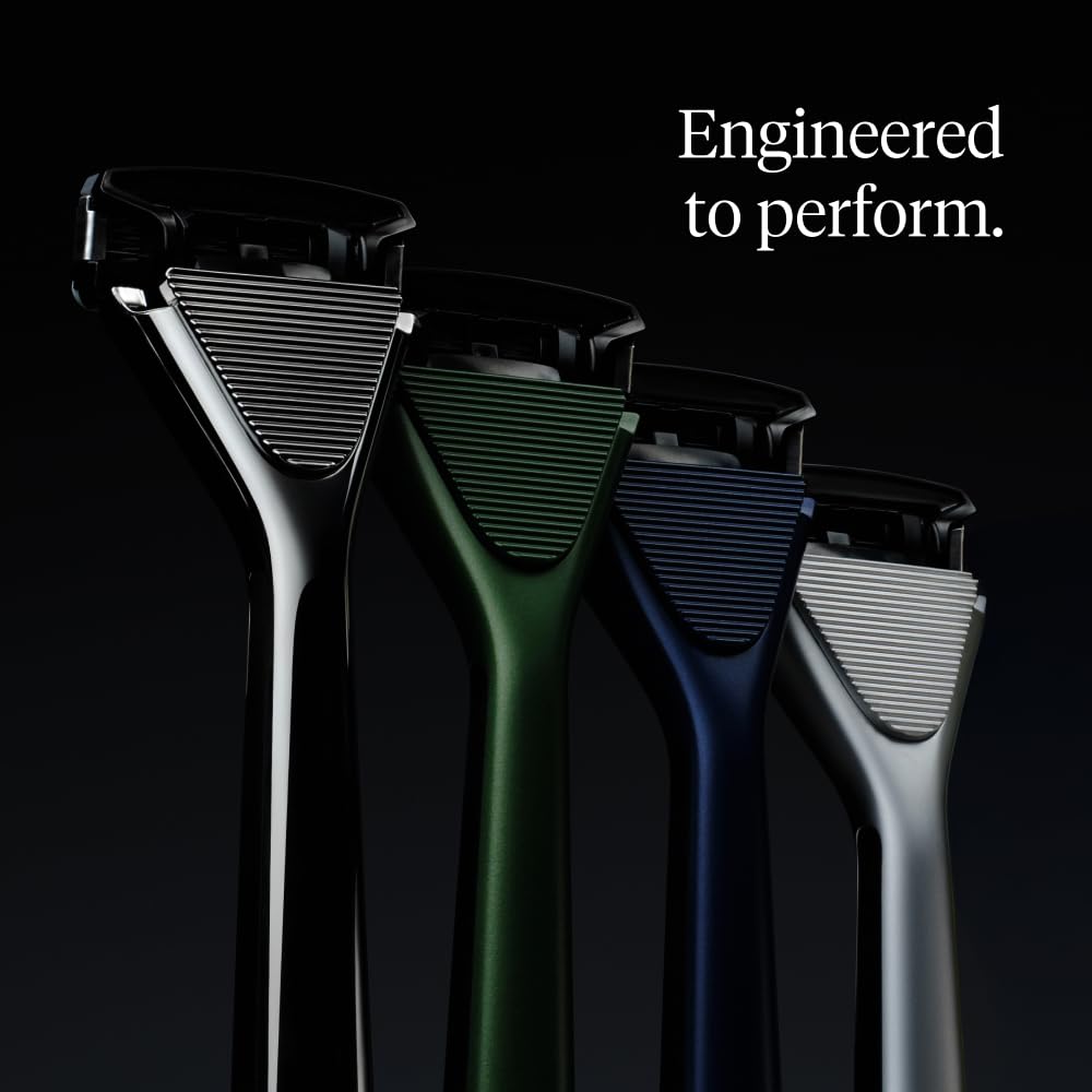 House of Atlas, Razors for Men - Mens Razors for Shaving with Handle, 2 Razor Blade Refills, & Shower Hook, 5-blade Precision Trim Edge, Smooth Close Beauty and Personal Care House of Atlas