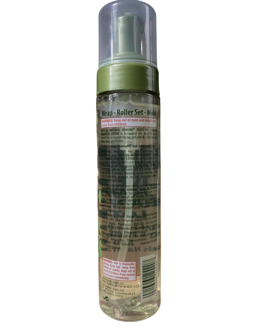 Isoplus Natural Remedy Oil Wrap Set Lotion 8.5 Oz,Pack of 2