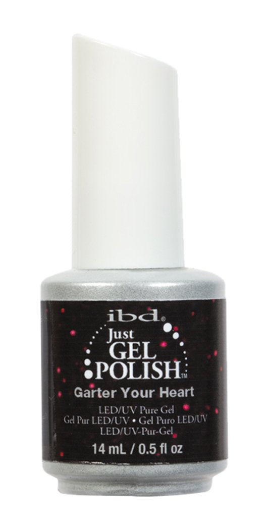 IBD Just Gel Soak Off Red Glitter Nail Polish, Garter Your Heart Beauty & Personal Care IBD