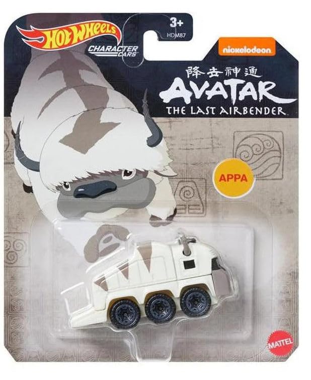 Hot Wheels Avatar Character Cars Set of 2 Diecast Vehicles with Aang and Aapa