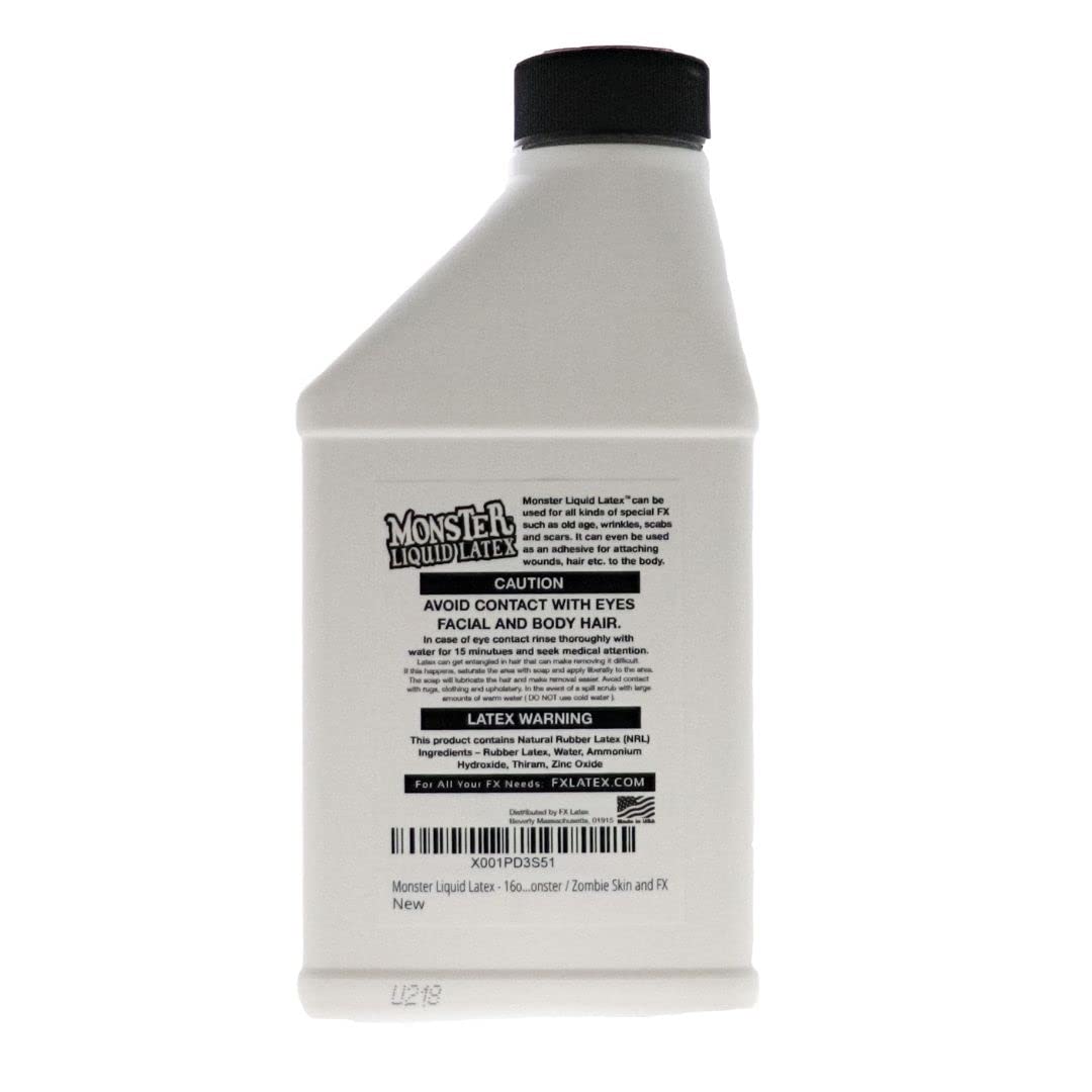 FX Monster Liquid Latex (2 Pack) For Halloween Costume, Zombie, Vampire, Monster Make Up & Dress Up, Special Effects, Parties and Cosplay, Face