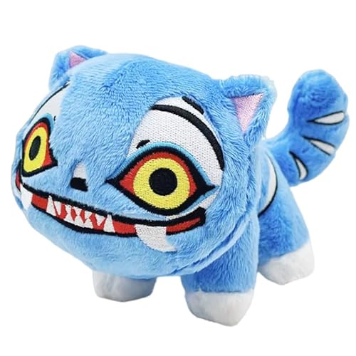 Yiakikio Demon Hunters Tiger Derpy Plush Collectible Figurines Home Decor Animals Pillow for Sofa Bed Decor Throw Pillows (Stand Derpy)