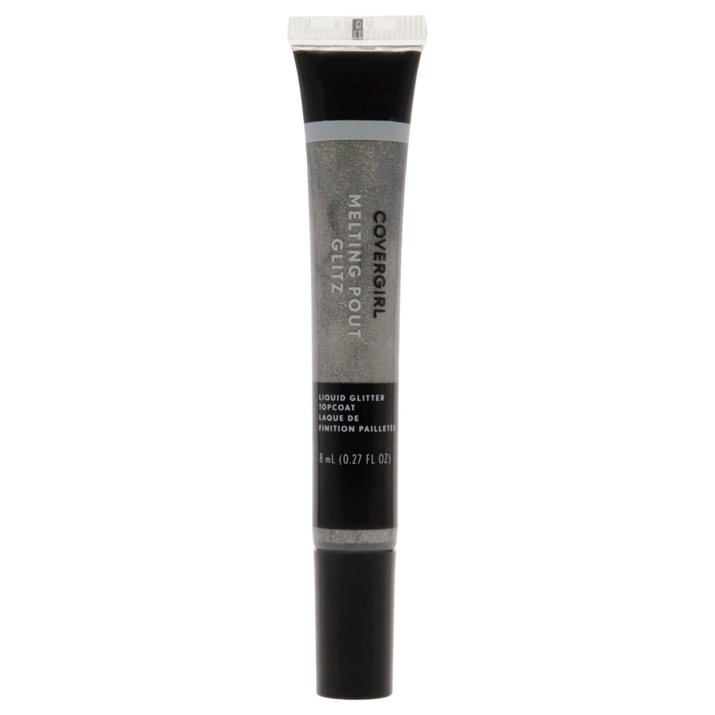 COVERGIRL Melting Pout Glitz Liquid Glitter Topcoat, Double Platinum, 0.02 Pound (packaging may vary)