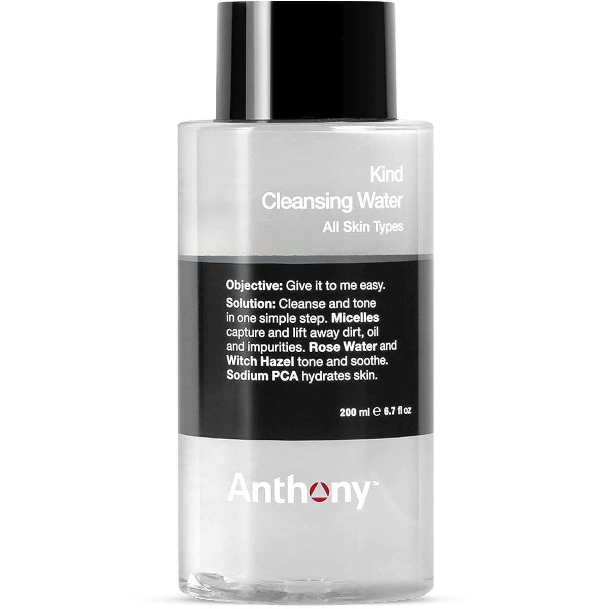 Anthony Witch Hazel Toner for Face, Kind Cleansing Water with Rose Water to Tone and Soothe, Sodium PCA to Hydrate Skin, Micelles to Remove Excess Oil