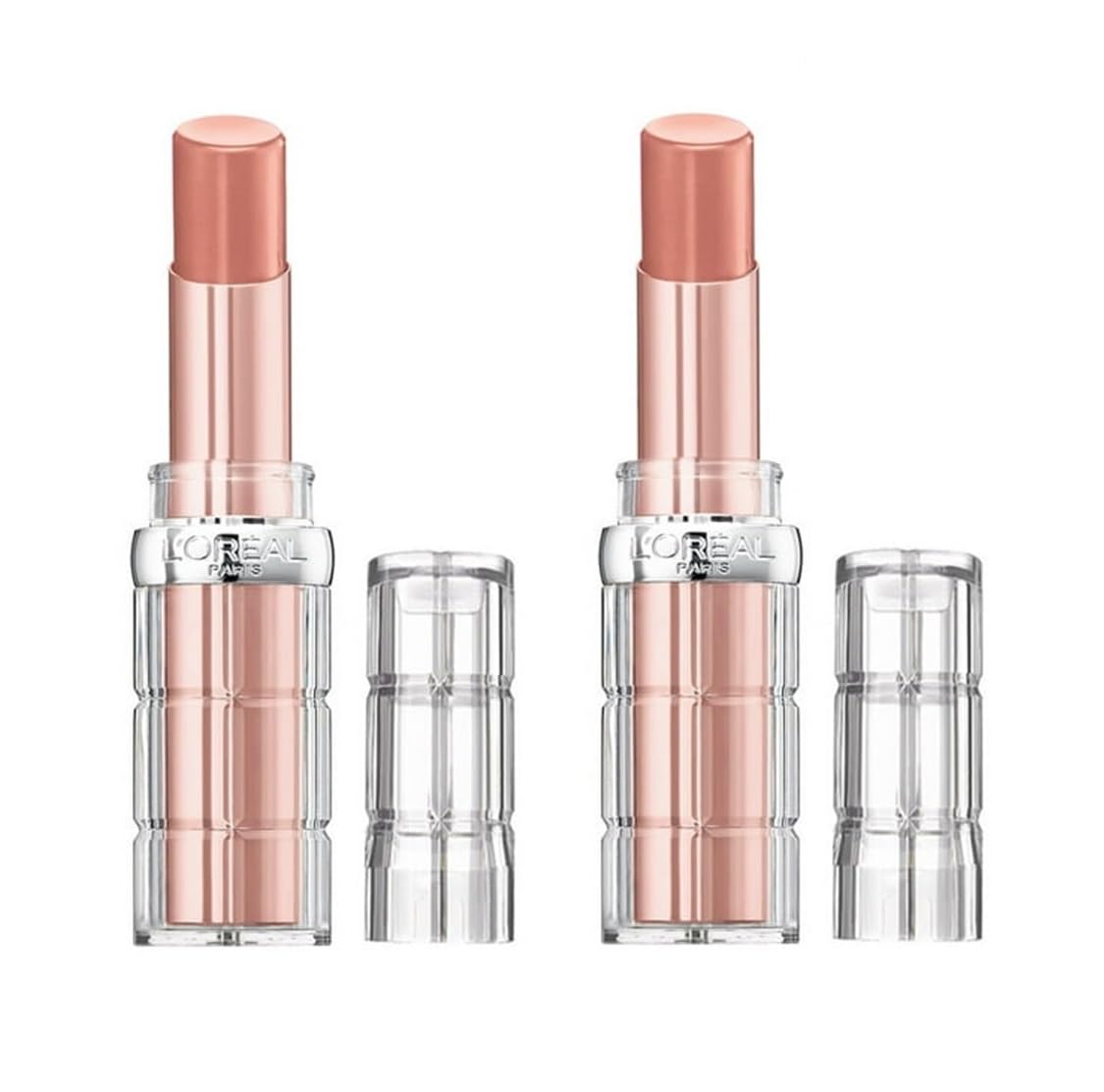Pack of 2 L'Oreal Paris Colour Riche Plump and Shine Lipstick, Coconut Plump 107