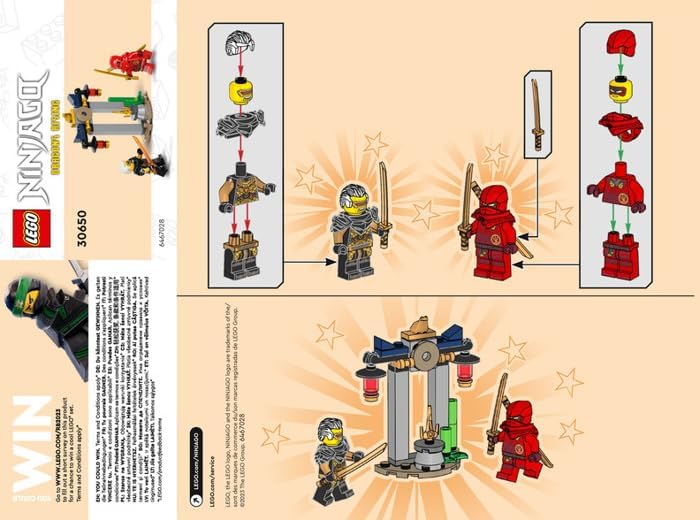 LEGO Ninjago: Kai and Rapton's Temple Battle Polybag with Additional Red Cape 30650