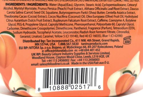 Brown Sugar Peaches & Cream 400X Double Dark Black Chocolate Bronzing Whip Tanning Lotion - Ultra Rich Skin Softening Formula for Deep, Long-Lasting