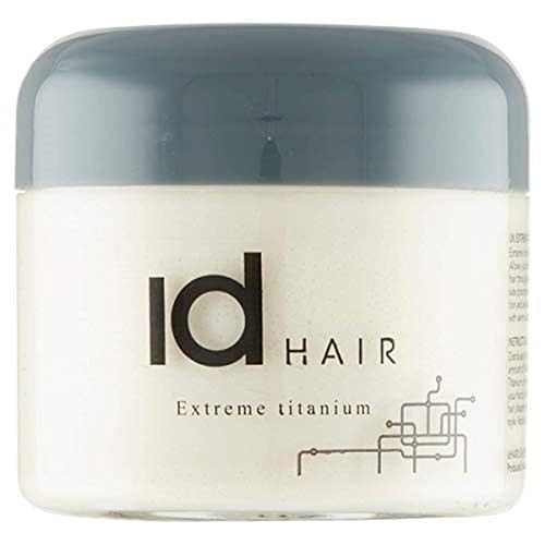 id HAIR - Extreme Titanium - Professional hair wax for men - Extreme hold and medium shine for short hair - Paraben free, 100ml (pack of 1)