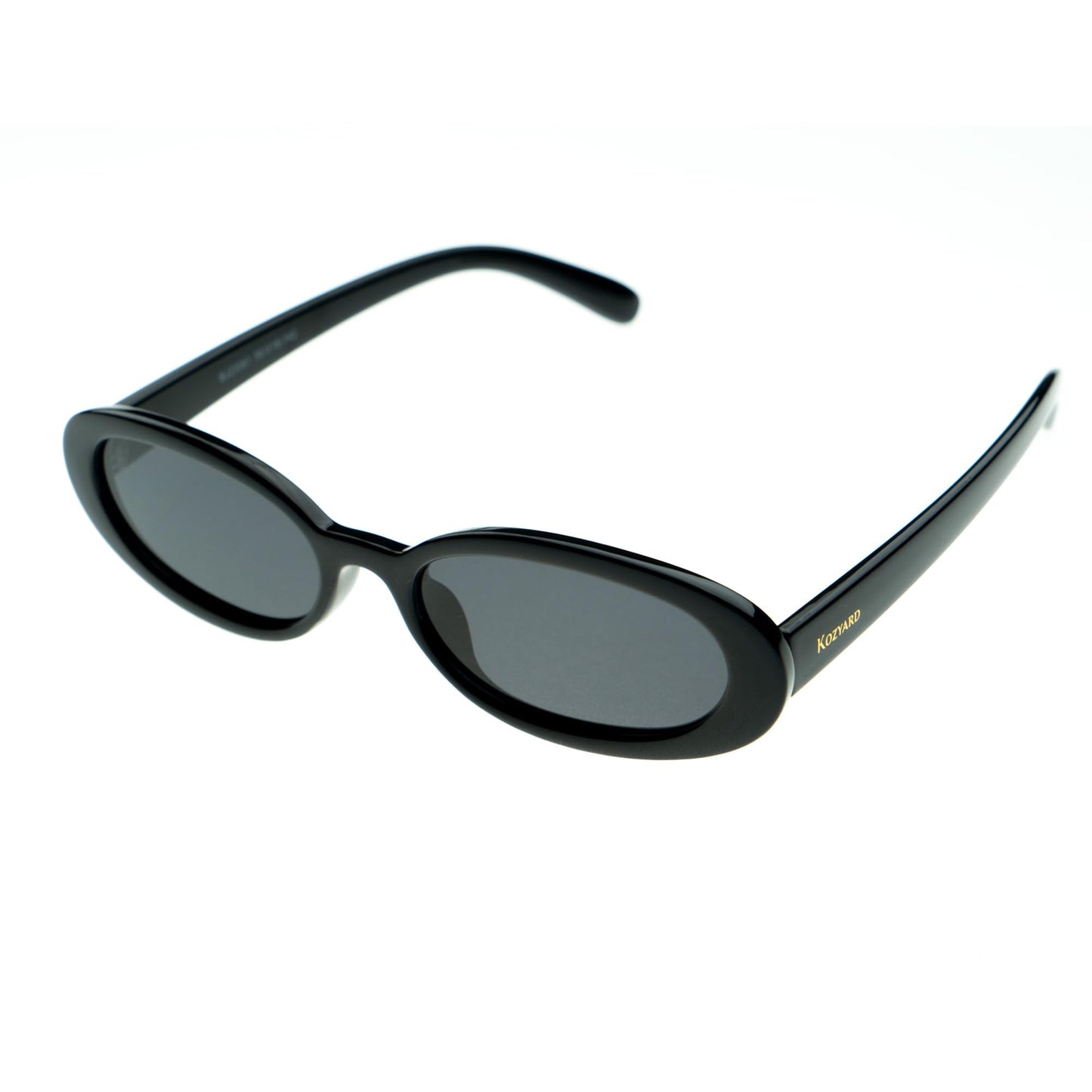 Kozyard Retro Oval Polarized Sunglasses for Women UV400 Protection Premium Polarized Lenses, Durable Alloy Hinges, Lightweight for Travel, Driving