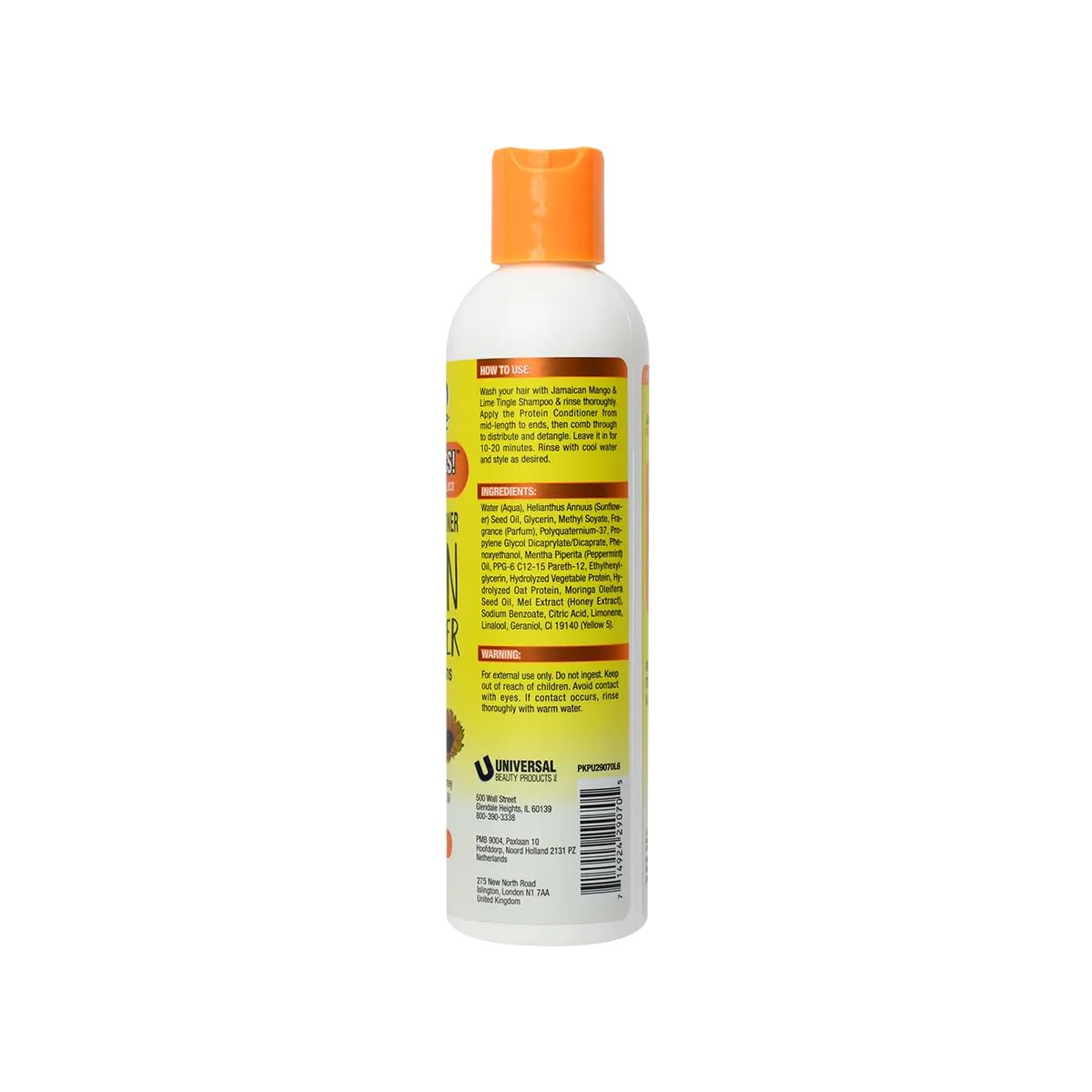 Jamaican Mango & Lime Protein Conditioner - Strengthening & Moisturizing Hair Care with Manuka Honey & Moringa Seed Oil for Natural Hair, Locs, Twists
