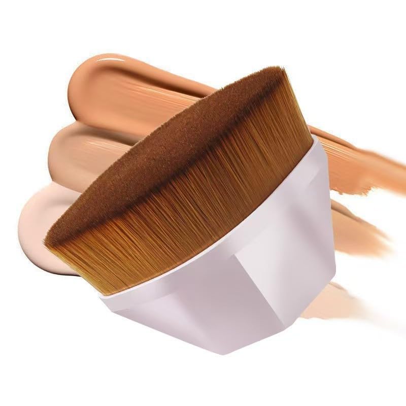 JOSALINAS Foundation Makeup Brush Fast Flawless Application Blusher Liquid Cream Powder Cosmetic Body Blending Tool, Pink