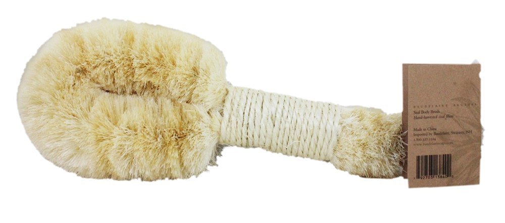 Baudelaire Bath Accessories Sisal Bath Brush 9" (a)