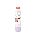 The Crème Shop BT21 Lip + Cheek Chic Stick | Tinted Essence Stick (Enriched with Hyaluronic Acid & Vitamin E) - Peach Fluff (RJ)