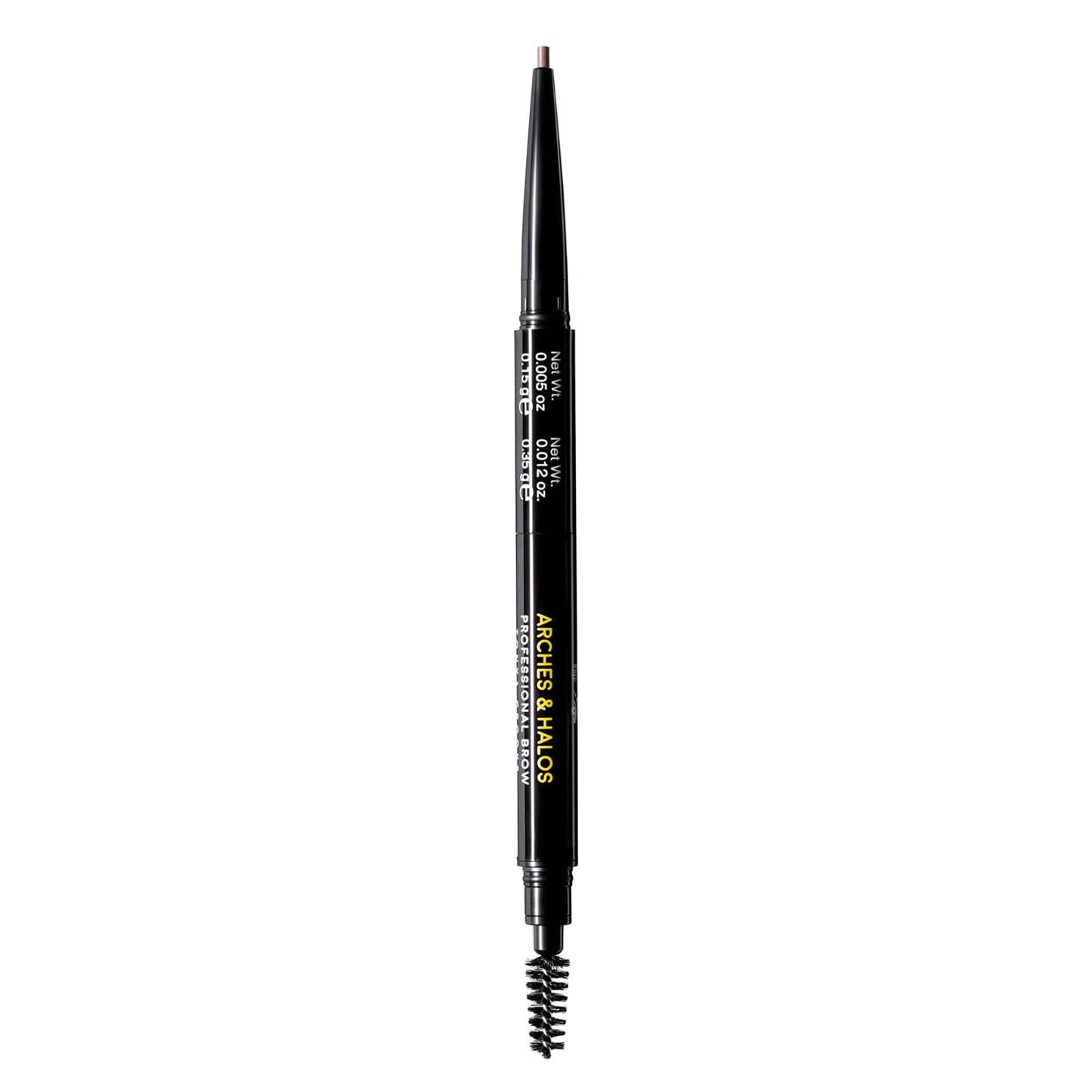 Arches and Halos 2 in 1 Defining Eyebrow Pencil and Powder - Brow Powder with Spoolie Brush - Shape and Fill for Natural Look - Warm Brown - 0.017 oz