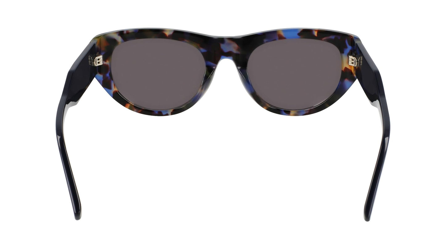 DKNY Women's Sunglasses DK550S - Blue Tortoise with Solid Smtruee Lens