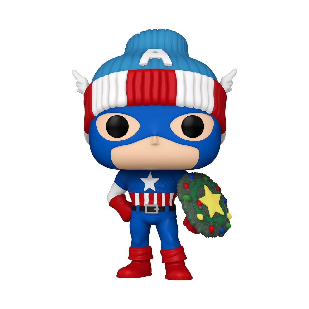 Funko POP! Marvel: Holiday - Captain America - Marvel Comics - Collectable Vinyl Figure - Gift Idea - Official Merchandise - for Kids & Adults…
