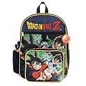 BIOWORLD Mens Dragon Ball Z 4-Piece Backpack Set (Little Kid/Big Kid), Orange, One size