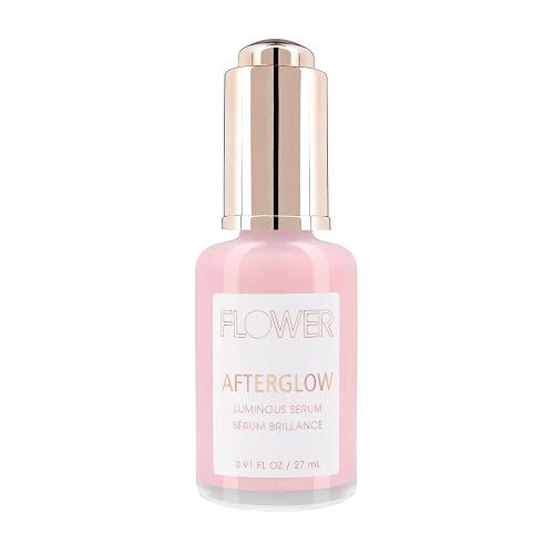 FLOWER Beauty By Drew Barrymore Afterglow Luminous Serum for Glowing Skin with Hyaluronic Acid + Niacinamide - Skin Care Facial Serum - Moisturizing +