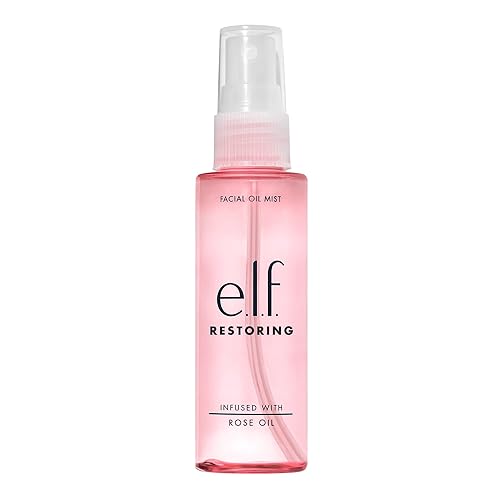 e.l.f. Restoring Facial Oil Mist, Essential Oil-infused Facial Mist, Enhances Relaxation Of The Mind, Mood Booster, Vegan & Cruelty-Free, 2.02 Fl Oz