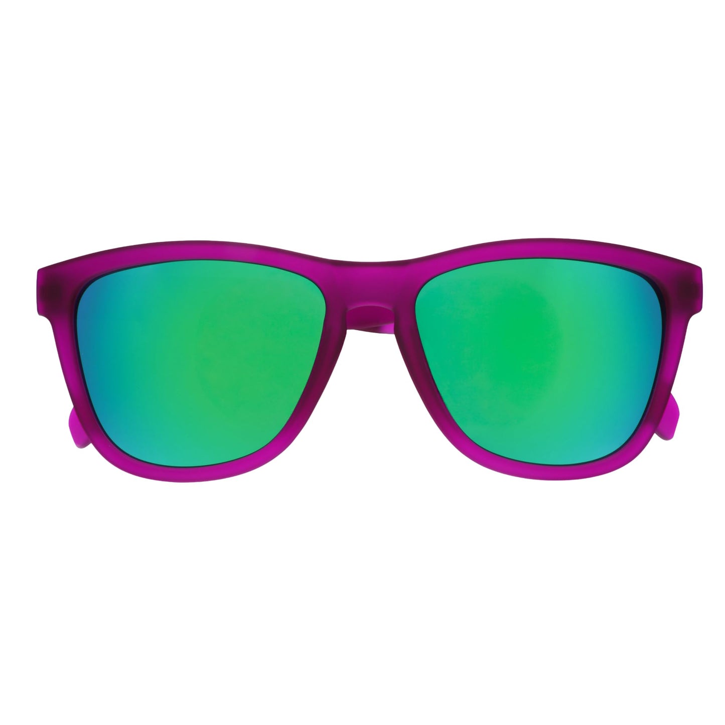 goodr Gardening with a Kraken Polarized Sunglasses, Medium Sized (OG), Dark Purple Translucent Lens with Light Green Mirrored Reflective Lens, UV400