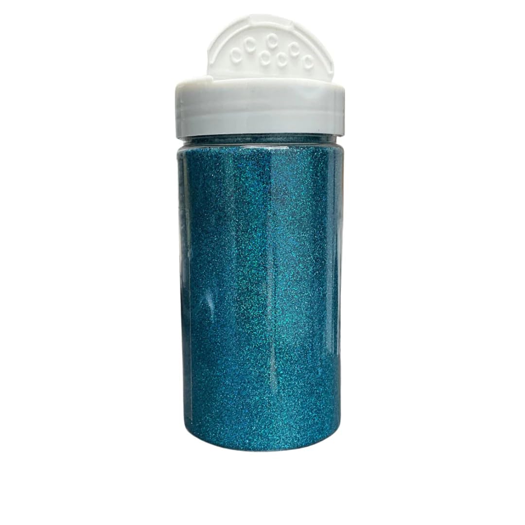 Mardi Gras Spot 8oz Glitter - Holographic Sea Blue (Each)