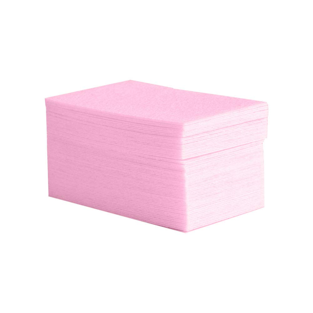 Aysekone 600 Pieces Pink Lint Free Nail Wipes Gel Polish Remover Cotton Pads for Manicure and Nail Art