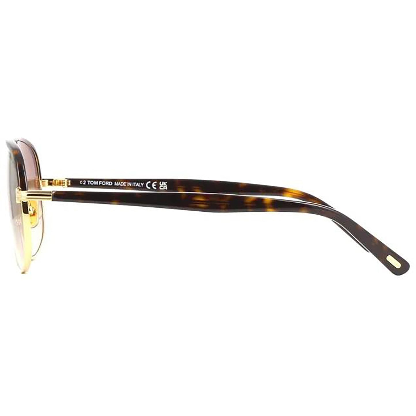 Tom Ford MAXWELL FT 1019 Shiny Gold/Brown Shaded 59/13/140 unisex Sunglasses