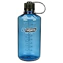 Nalgene Tritan Narrow Mouth BPA-Free Water Bottle, Slate Blue, 32 oz