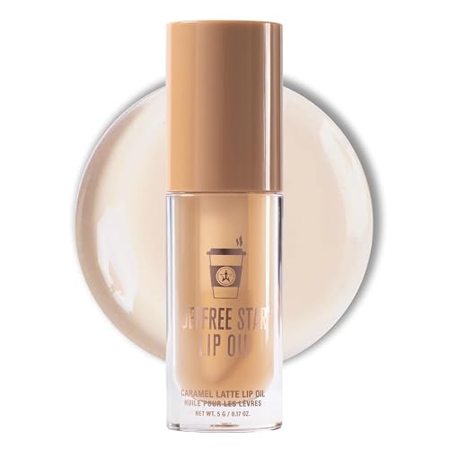 Jeffree Star Cosmetics Lip Oils, 0.17 oz, Moisturizing, Vegan, 5 Colors (Caramel Latte)