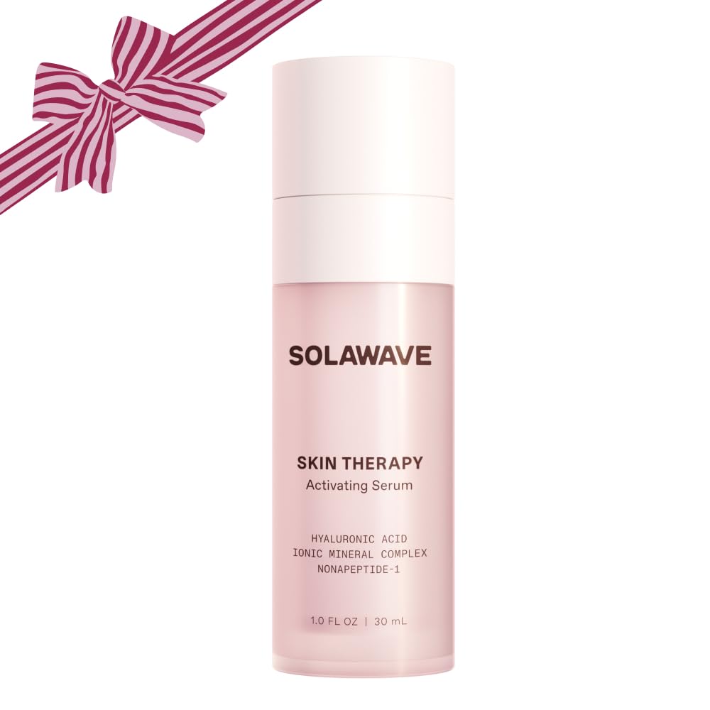 Solawave Wand Skin Therapy Activating Serum | Hyaluronic Acid and Peptides | Enhance Skincare Device Results | Hydrating Microcurrent Galvanic