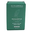 Sunaroma Soap Bar Eucalyptus Tea Tree + Ginger 8 Ounce (Pack of 3)