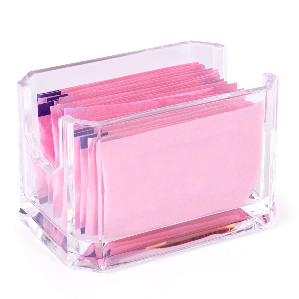 Sugar Packet Holder - Clear Plastic Storage Container for Kitchen - Commercial & Business Organization for Restaurants & Home, Coffee Bars, & Diners…