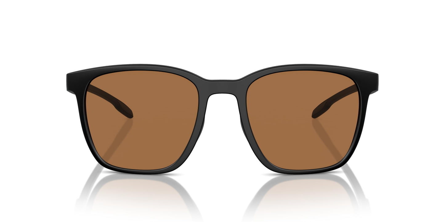 Native Unisex Sunglasses Matte Black Frame, Brown Polarized Lenses, 54MM