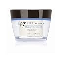 No7 Lift & Luminate Triple Action Day Cream SPF 30 - Broad Spectrum Anti Aging Face Cream - Hydrating Hibiscus Peptides & Hyaluronic Acid +