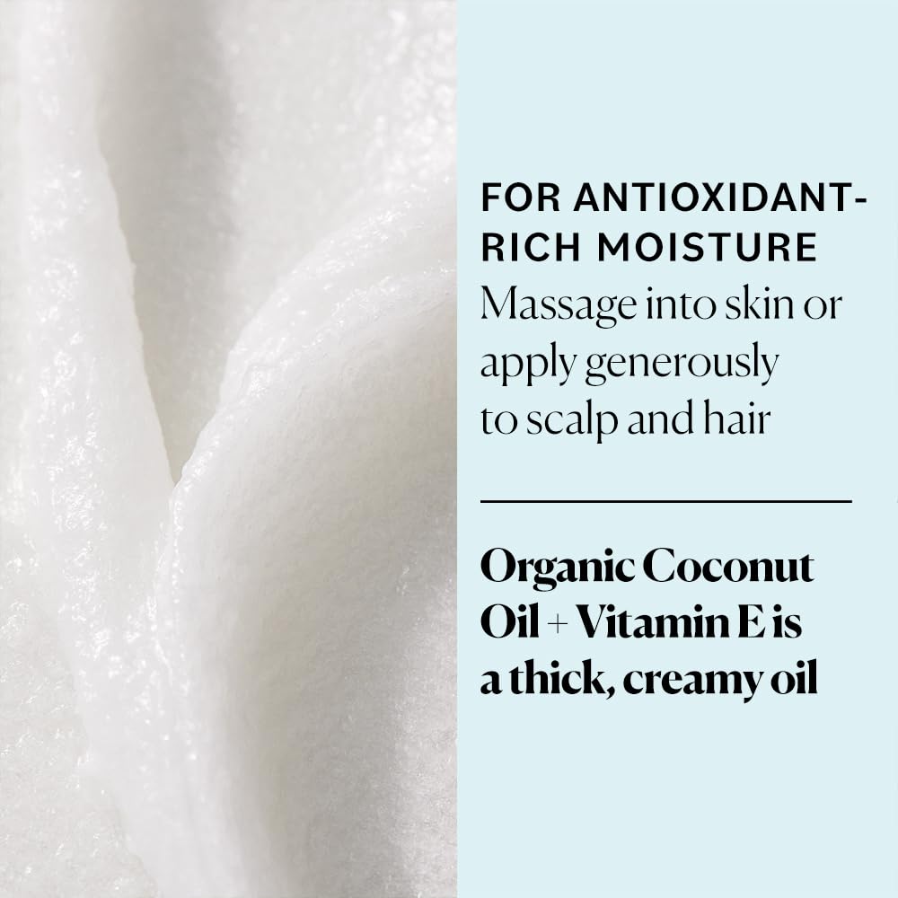 Sky Organics - Organic Coconut Oil & Vitamin E, 16.9 fl oz - Skin & Hair Ultra-Hydrating Oil - Fatty Acids & Antioxidants